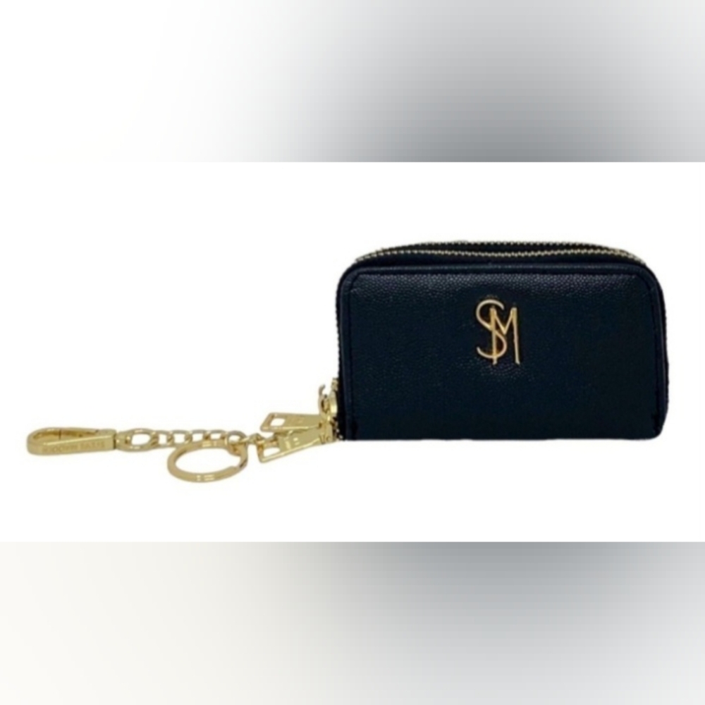 Steve Madden BMARTAA BLACK SLG Wristlet Dual Zip Wallet NWOT